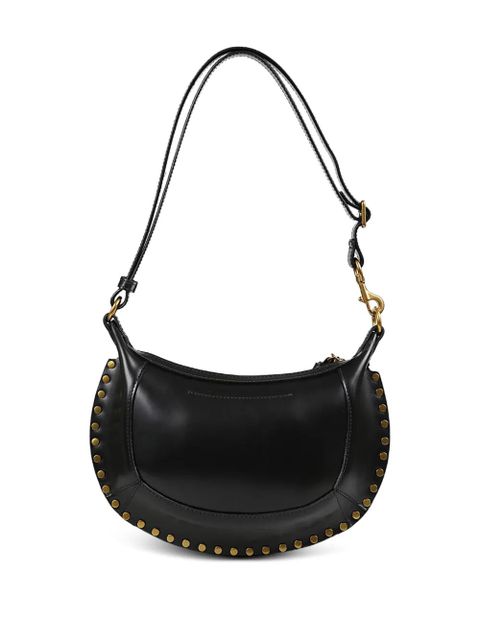 ISABEL MARANT Oskan Moon studded leather shoulder bag - Black