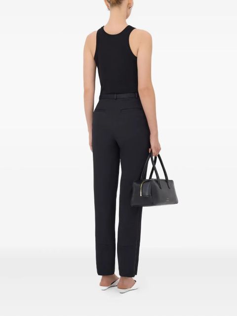 LouLou de Saison Mahoney belt-loops trousers - Black