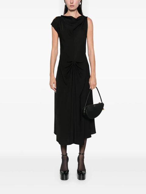 Victoria Beckham draped midi dress - Black - zdjęcie produktu nr 2