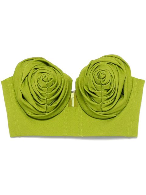 Jean Paul Gaultier conical-cup crop top - Green - zdjęcie produktu nr 1