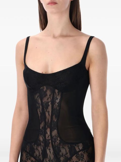 The Attico lace jumpsuit - Black