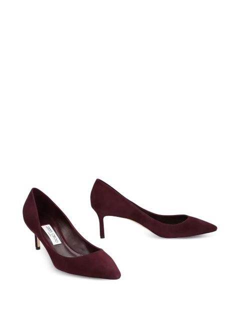 Jimmy Choo 60mm Romy suede pointed-toe pumps - Red
