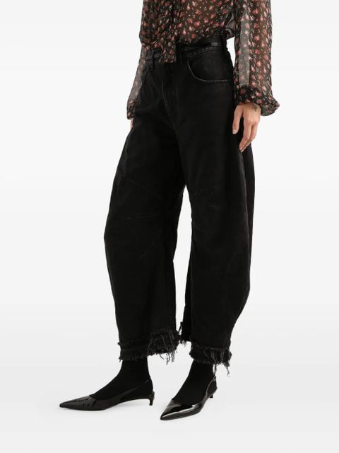 Dolce & Gabbana frayed-hem jeans - Black