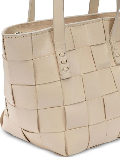 DRAGON DIFFUSION mini Japan woven leather tote bag - Neutrals
