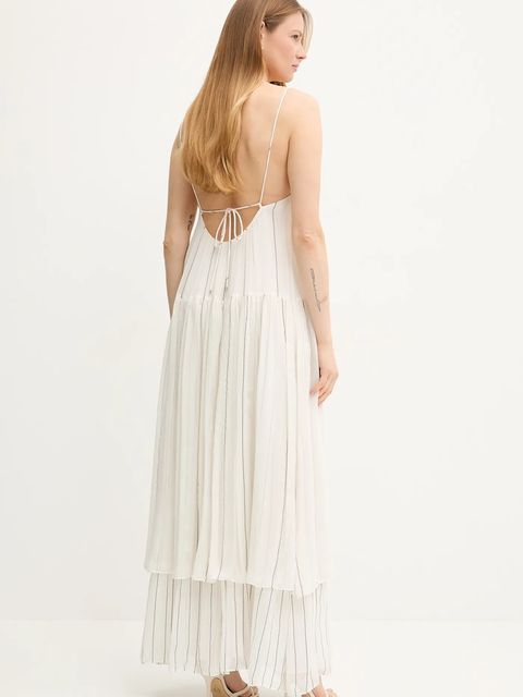 BOSS sukienka z domieszką jedwabiu