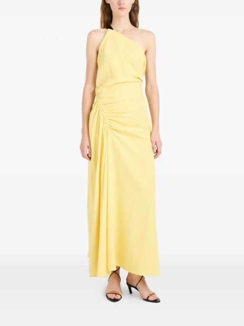 Proenza Schouler Sirena crinkled one-shoulder maxi dress - Yellow - zdjęcie produktu nr 2