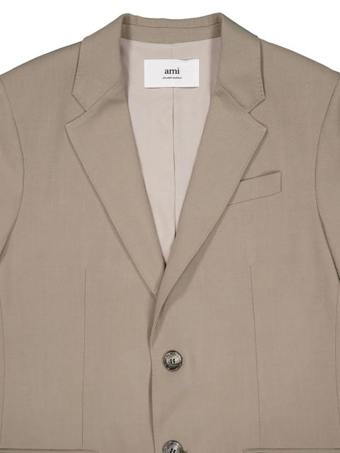 AMI Paris single-breasted blazer - Neutrals
