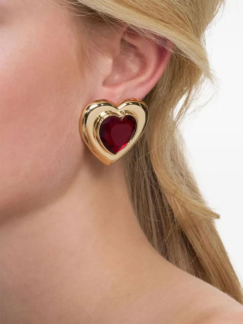 Self-Portrait heart earrings - Gold - zdjęcie produktu nr 2