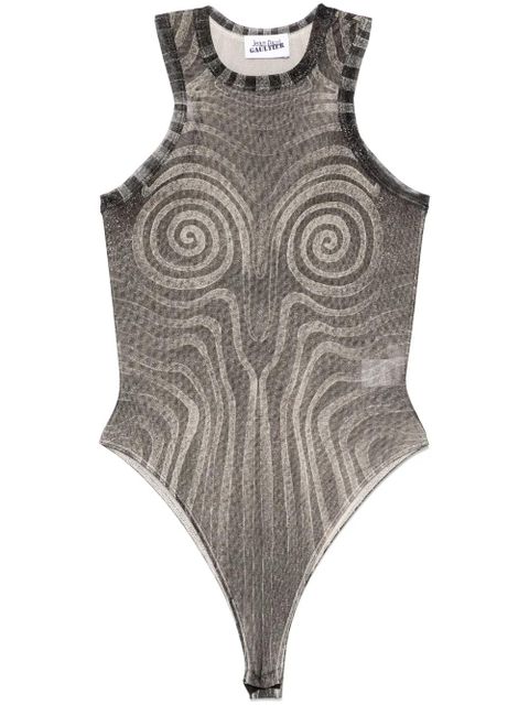 Jean Paul Gaultier Spiral mesh bodysuit - Black - zdjęcie produktu nr 1