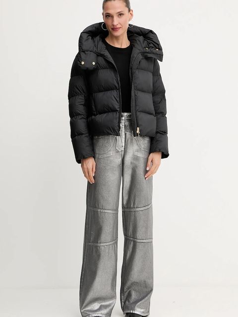 Pinko kurtka kolor czarny zimowa oversize 101602 A2P6 - zdjęcie produktu nr 2