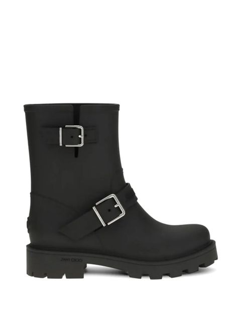 Jimmy Choo buckle-detail rain boots - Black - zdjęcie produktu nr 1
