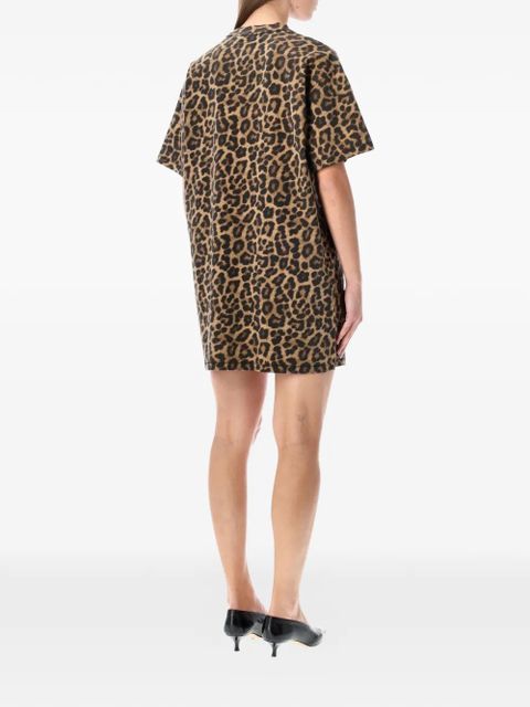 ANINE BING Beth leopard-print mini dress - Brown - zdjęcie produktu nr 2