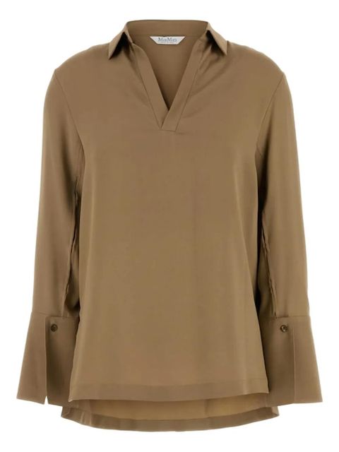 Max Mara v-neck blouse - Brown - zdjęcie produktu nr 1