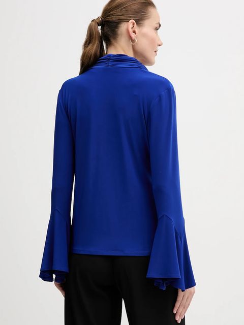 Joseph Ribkoff bluzka damska kolor niebieski gładka 254114