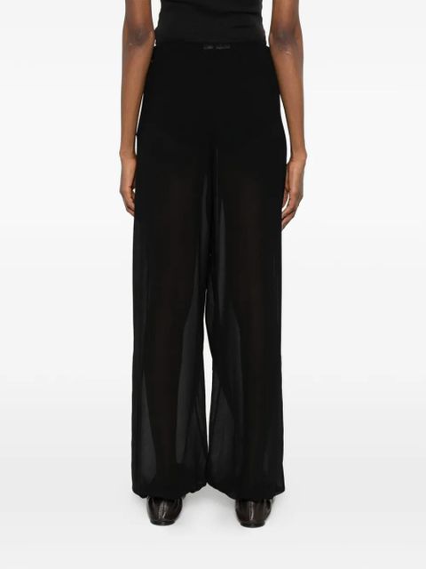 The Frankie Shop Orissa sheer balloon trousers - Black