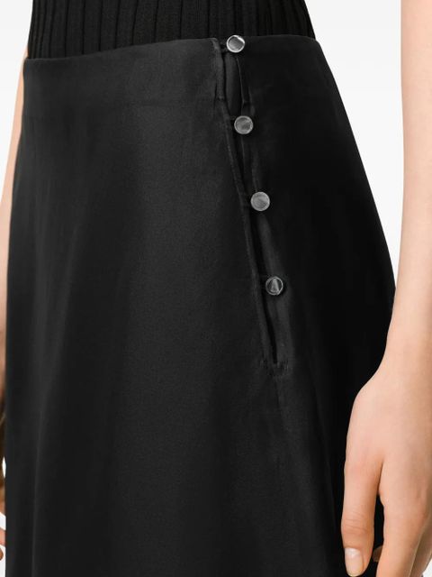 AMI Paris midi sheer A-line midi skirt - Black