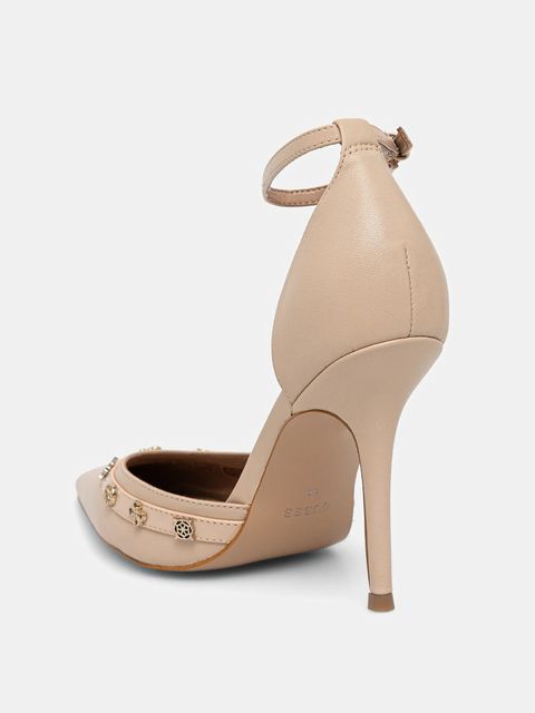 Guess szpilki NANAE kolor beżowy FLPNAA LEA08