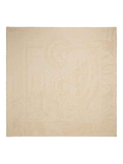 Ferragamo jacquard square scarf - Neutrals - zdjęcie produktu nr 1