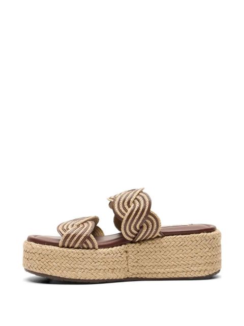 Casadei Thaiti platform sandals - Neutrals