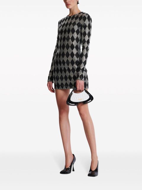 Balmain crystal-embellished minidress - Black