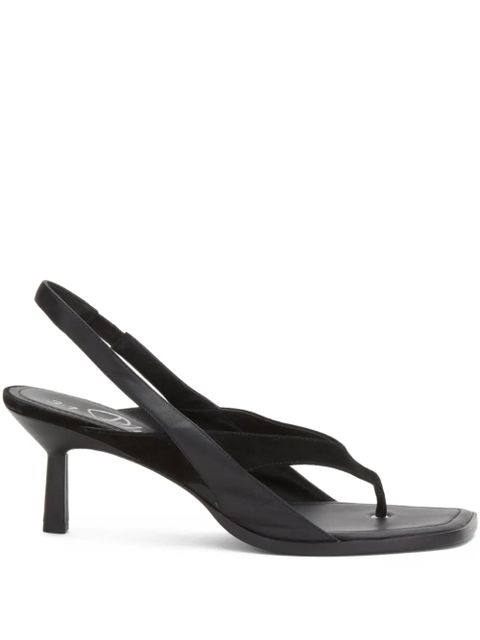 3.1 Phillip Lim 68mm slingback leather sandals - Black - zdjęcie produktu nr 1