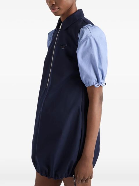 Prada poplin mini-dress - Blue