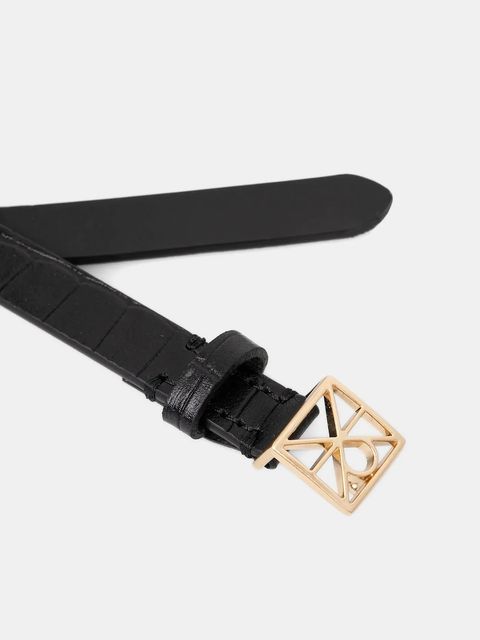 Calvin Klein pasek skórzany damski kolor czarny LV04F7053G - zdjęcie produktu nr 2