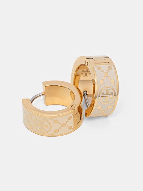 Tory Burch kolczyki Small T Monogram - zdjęcie produktu nr 1