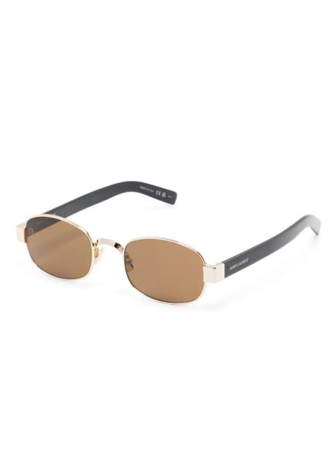 Saint Laurent Eyewear oval-frame sunglasses - Gold - zdjęcie produktu nr 2