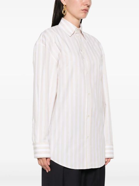 Saint Laurent striped shirt - Neutrals