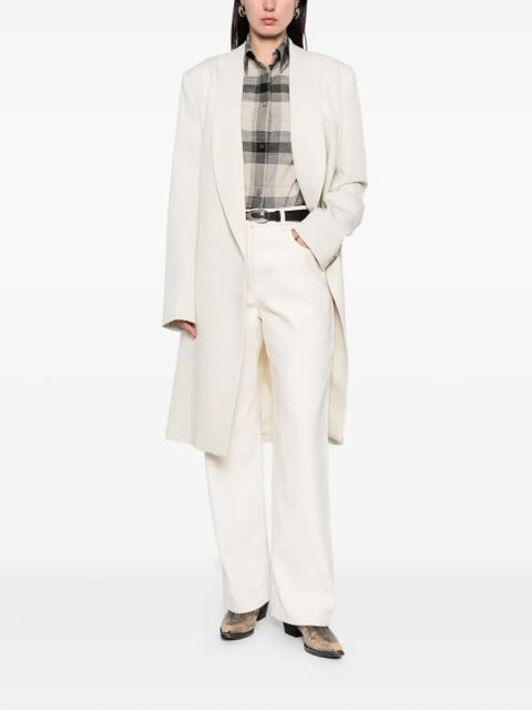 CALVIN KLEIN COLLECTION Evelyn shawl collar coat - Neutrals