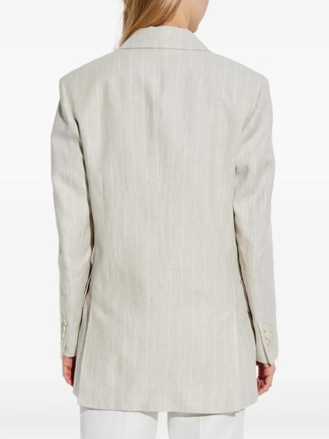 Max Mara Gerla pinstripe double-breasted blazer - Neutrals