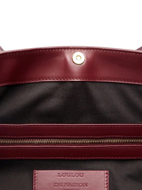 LouLou de Saison Daya leather bucket bag - Red