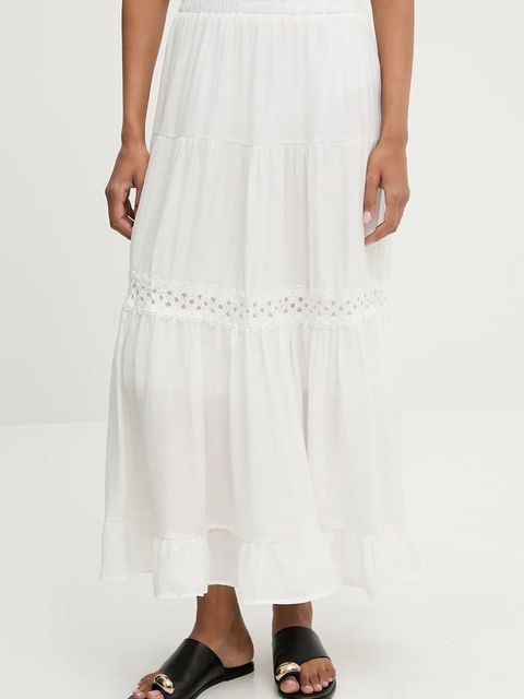 Answear.LAB spódnica kolor biały maxi rozkloszowana - zdjęcie produktu nr 1
