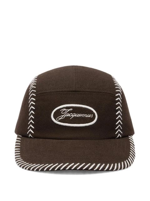 Jacquemus Casco baseball cap - Brown - zdjęcie produktu nr 1