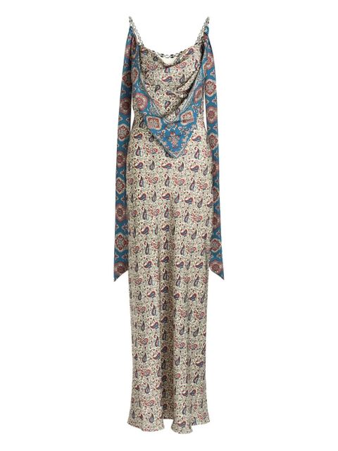 Rabanne paisley-print maxi dress - Neutrals - zdjęcie produktu nr 1