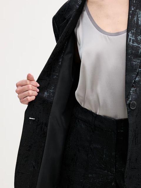 Silvian Heach marynarka z dodatkiem lnu KHUTLO