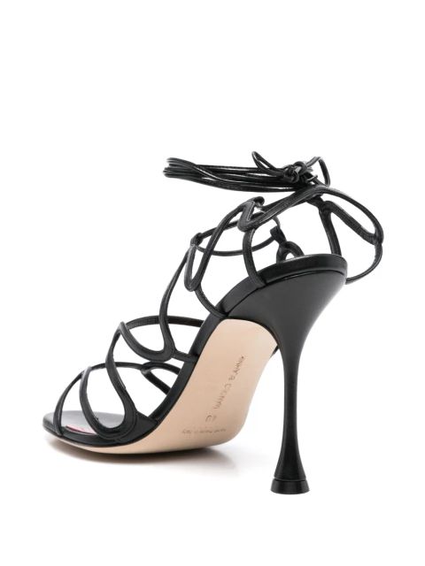 Manolo Blahnik 105mm Fawda sandals - Black