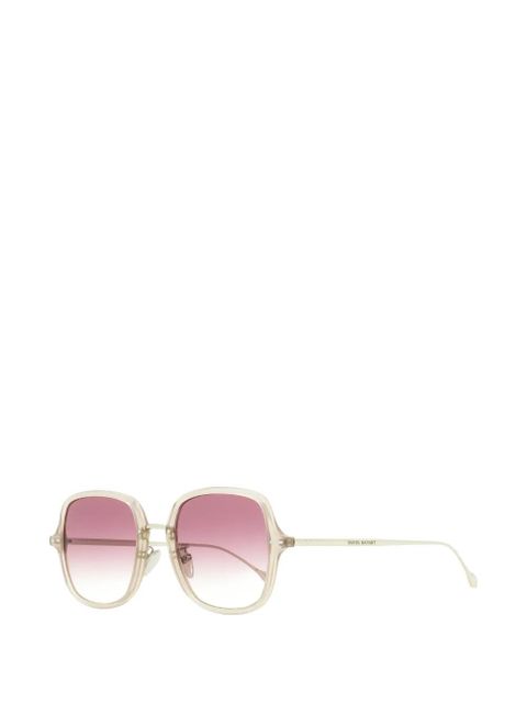 Isabel Marant Eyewear Maelle square-frame sunglasses - Neutrals - zdjęcie produktu nr 2