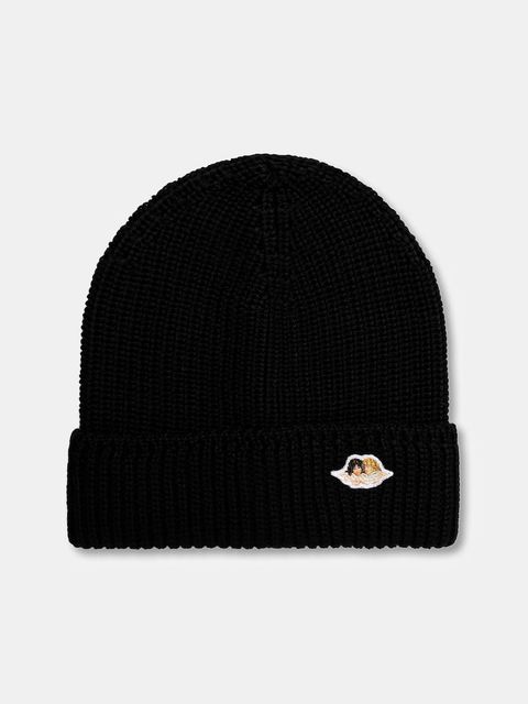 Fiorucci czapka z dodatkiem wełny Angel Patch kolor czarny W02FPAHA216KN03BK01 - zdjęcie produktu nr 1