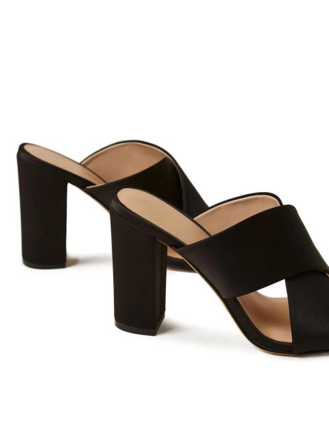 TWINSET criss-cross heeled sandals - Black