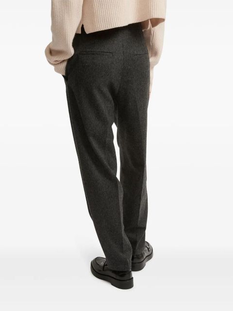 Yves Salomon flannel tailored trousers - Grey