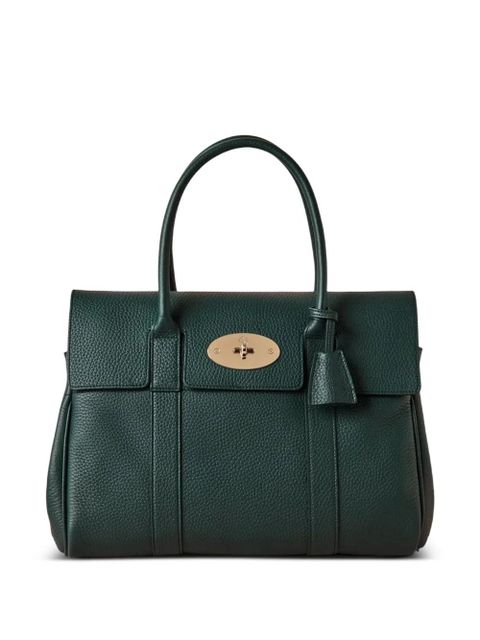 Mulberry Bayswater grain-leather tote bag - Green - zdjęcie produktu nr 1