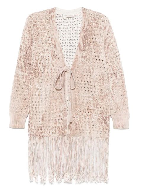 Blumarine open-knit cardigan - Neutrals - zdjęcie produktu nr 1