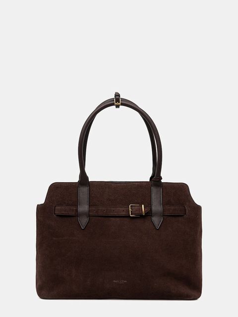 Marc O'Polo torebka zamszowa kolor brązowy 50818770301304 - zdjęcie produktu nr 1