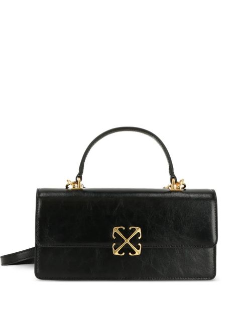 Off-White logo plaque shoulder bag - Black - zdjęcie produktu nr 1
