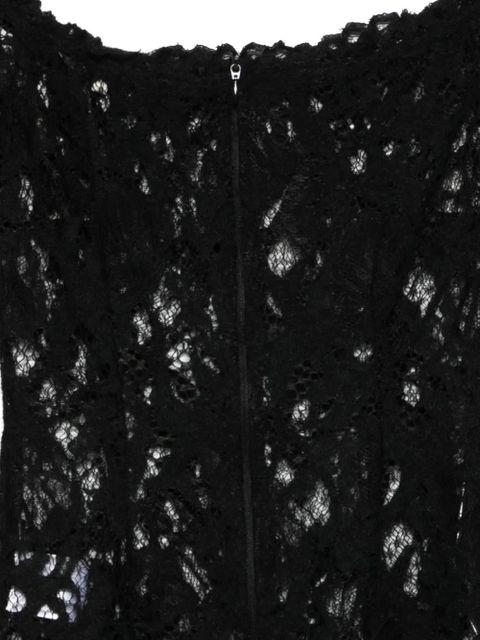 MANURÍ Nomi Lace off-shoulder top - Black