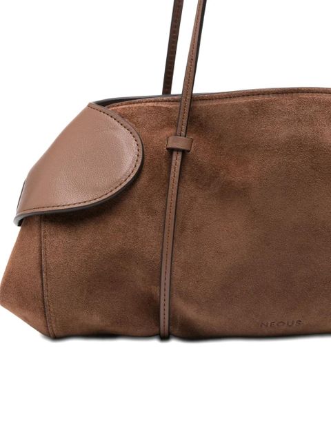 NEOUS panelled shoulder bag - Brown