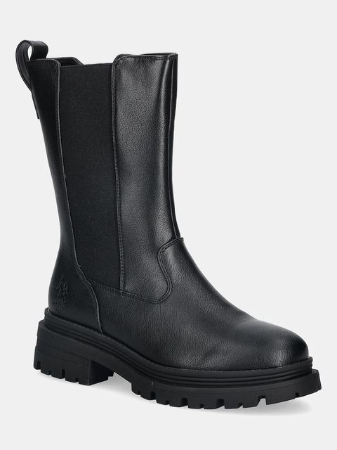 U.S. Polo Assn. sztyblety ALICYA004 damskie kolor czarny na płaskim obcasie ALICYA004W/EY1 - zdjęcie produktu nr 1