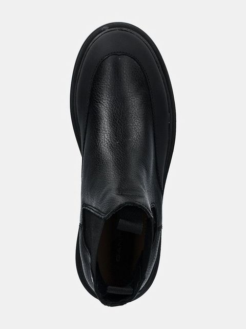 Gant sztyblety skórzane Timbly damskie kolor czarny na płaskim obcasie 29551791 G00